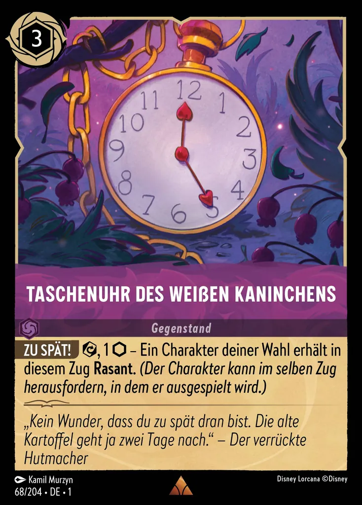 Taschenuhr des weißen Kaninchens