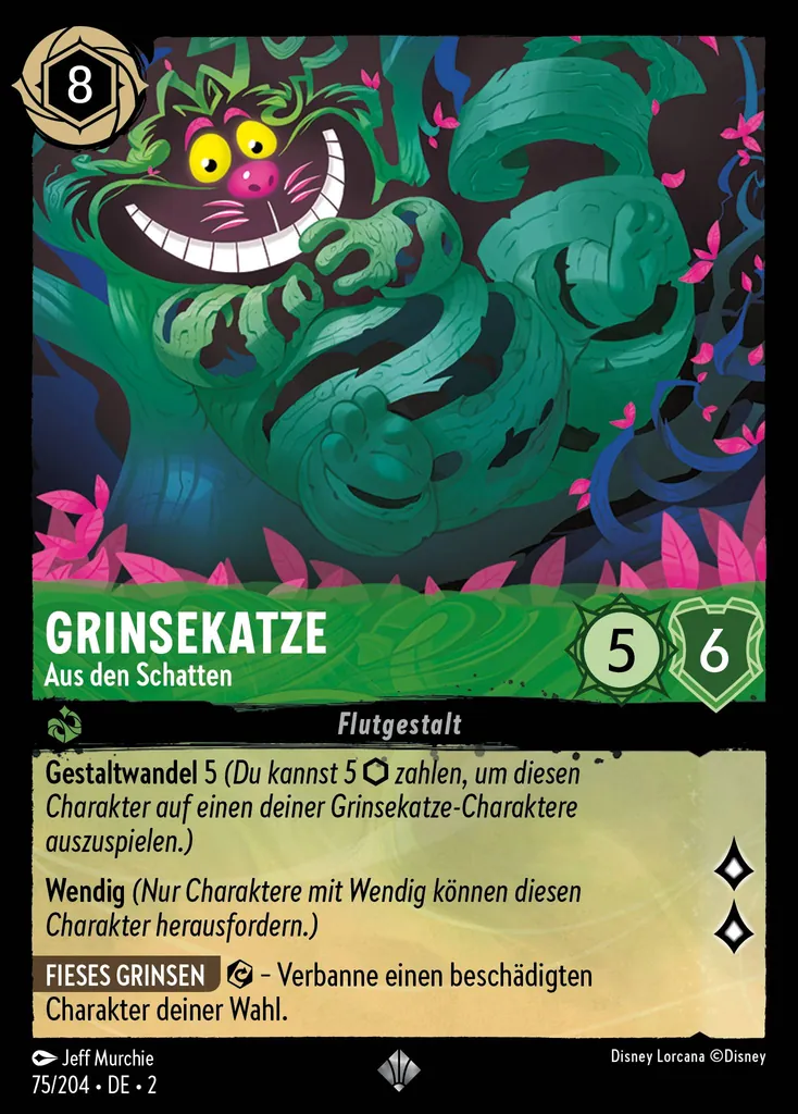 Grinsekatze - Aus den Schatten