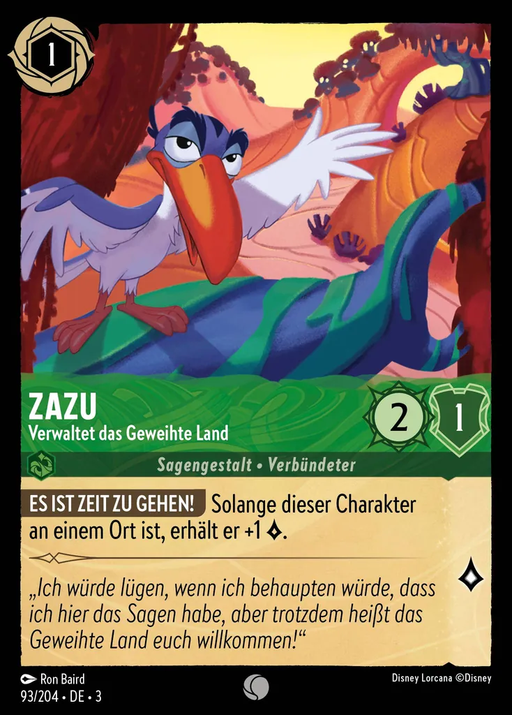 Zazu - Verwaltet das Geweihte Land