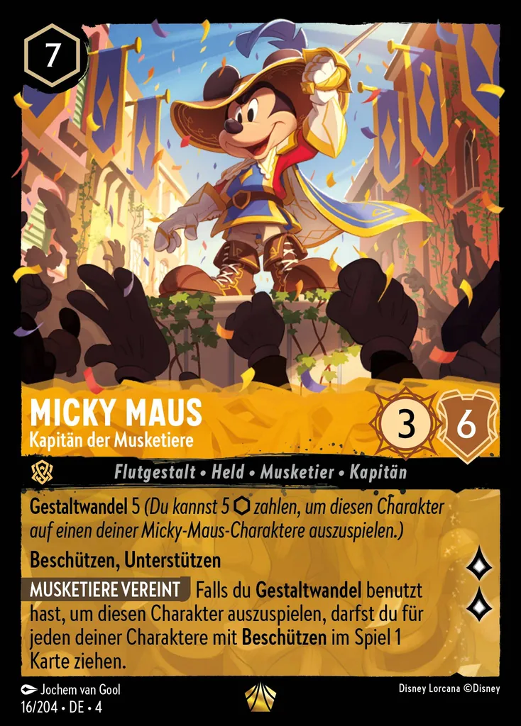 Micky Maus - Kapitän der Musketiere