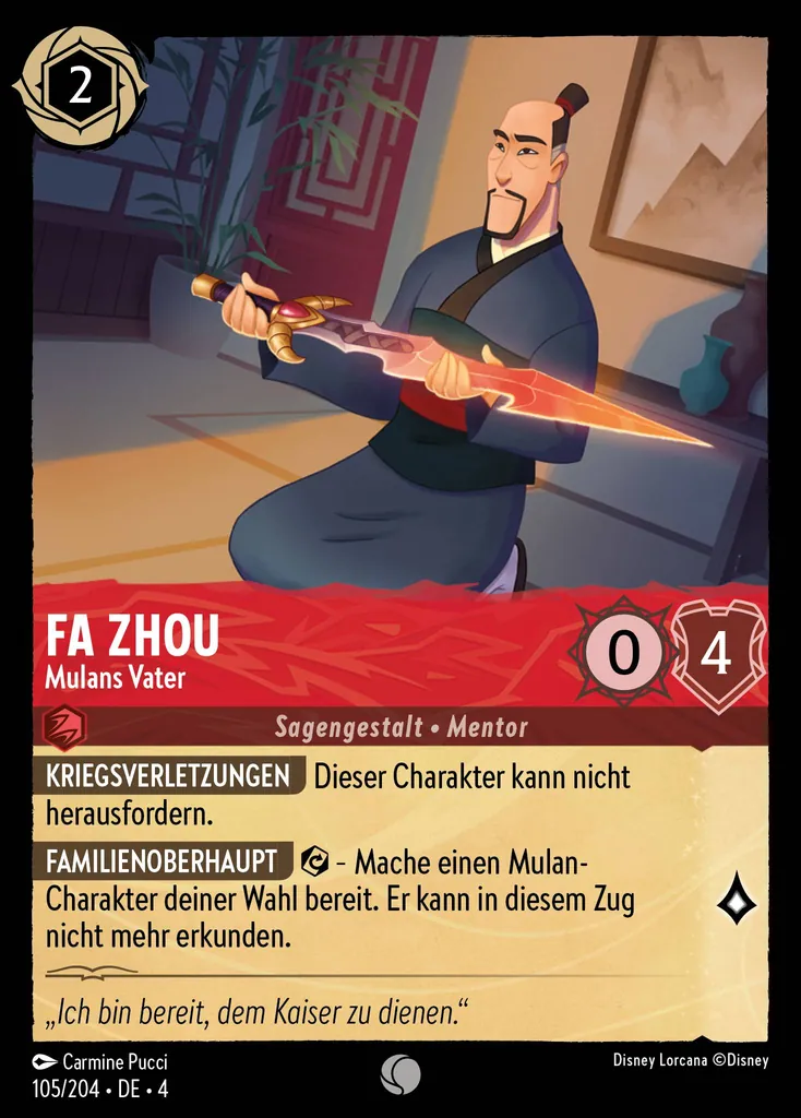 Fa Zhou - Mulans Vater