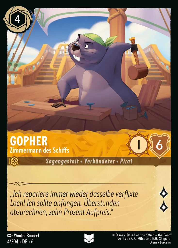 Gopher - Zimmermann des Schiffs