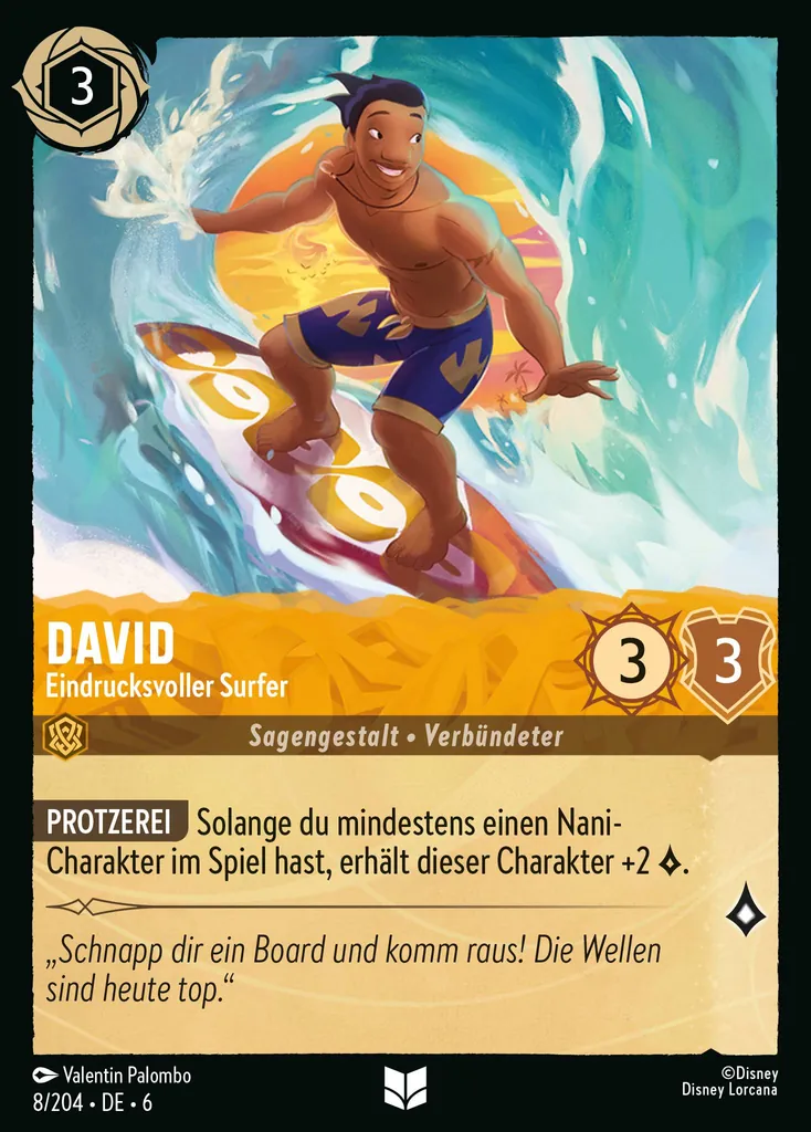 David - Eindrucksvoller Surfer