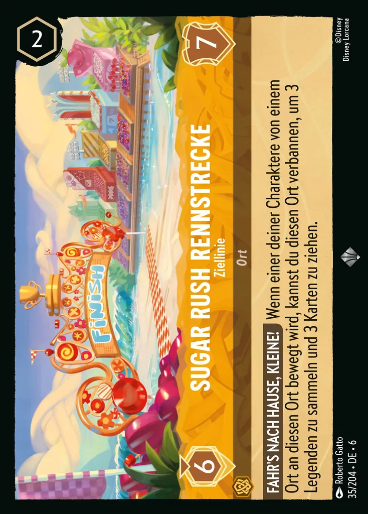 Sugar Rush Rennstrecke - Ziellinie