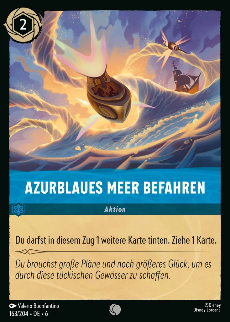 Azurblaues Meer befahren
