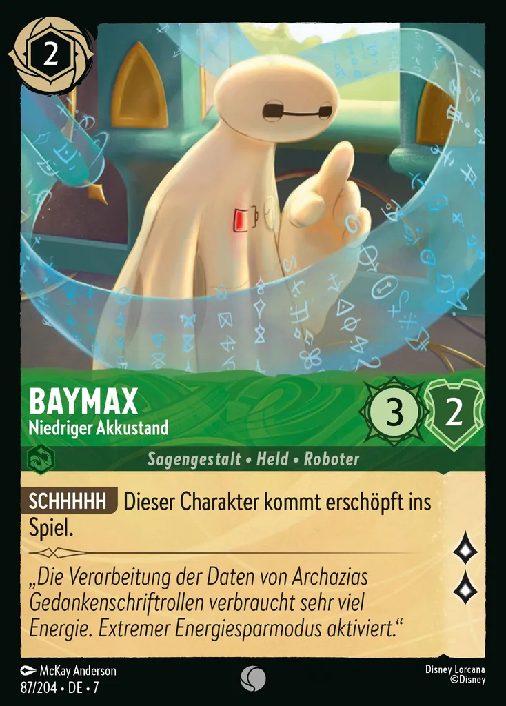 Baymax - Niedriger Akkustand