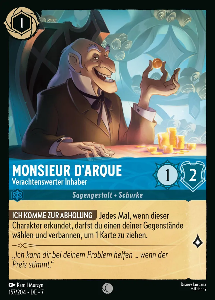 Monsieur D'Arque - Verachtenswerter Inhaber