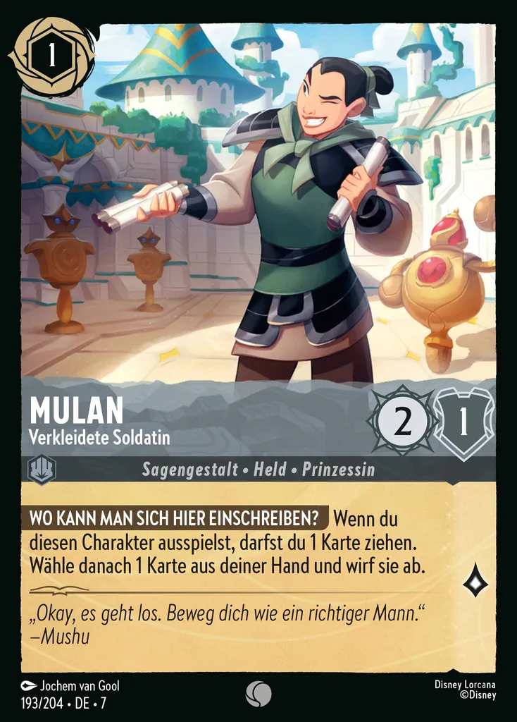 Mulan - Disguised Soldier