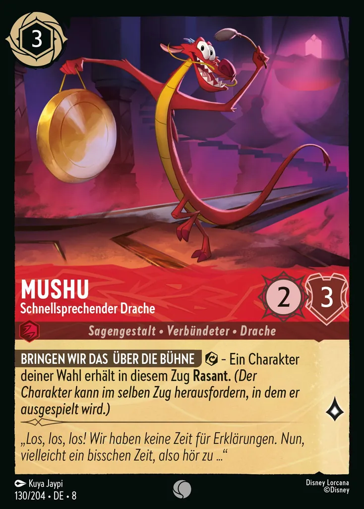 Mushu - Schnellsprechender Drache