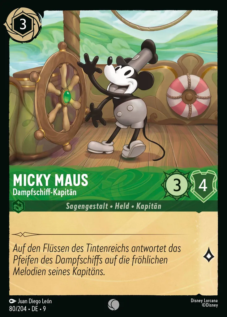 Micky Maus - Dampfschiff-Kapitän