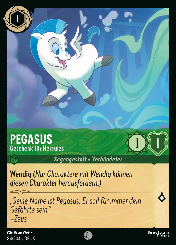 Pegasus - Geschenk fĂĽr Hercules