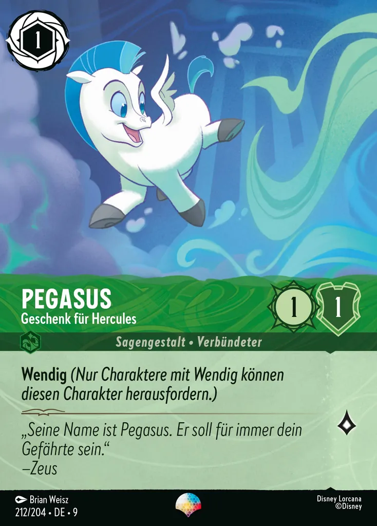 Pegasus - Geschenk fĂĽr Hercules