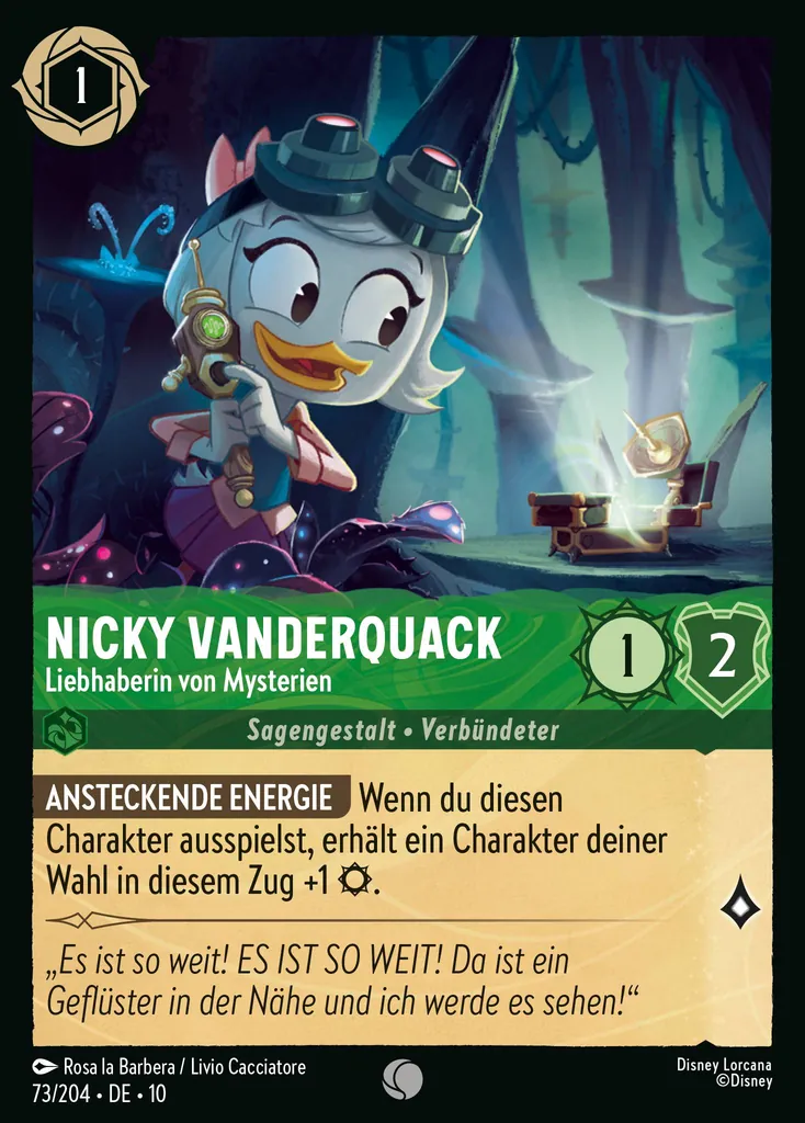 Nicky Vanderquack - Liebhaberin von Mysterien