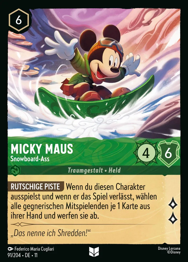 Micky Maus - Snowboard-Ass