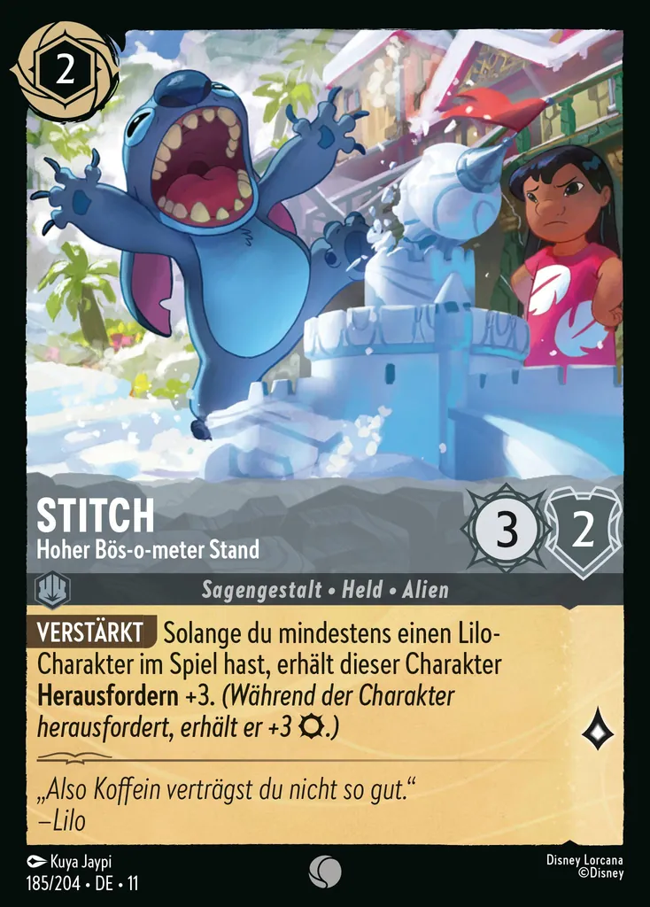 Stitch - Hoher Bös-o-meter Stand
