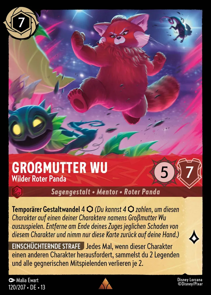 GroĂźmutter Wu - Wilder Roter Panda