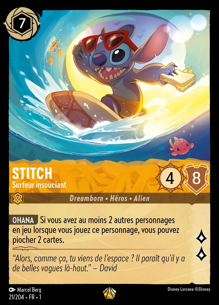 STITCH - Surfer insouciant