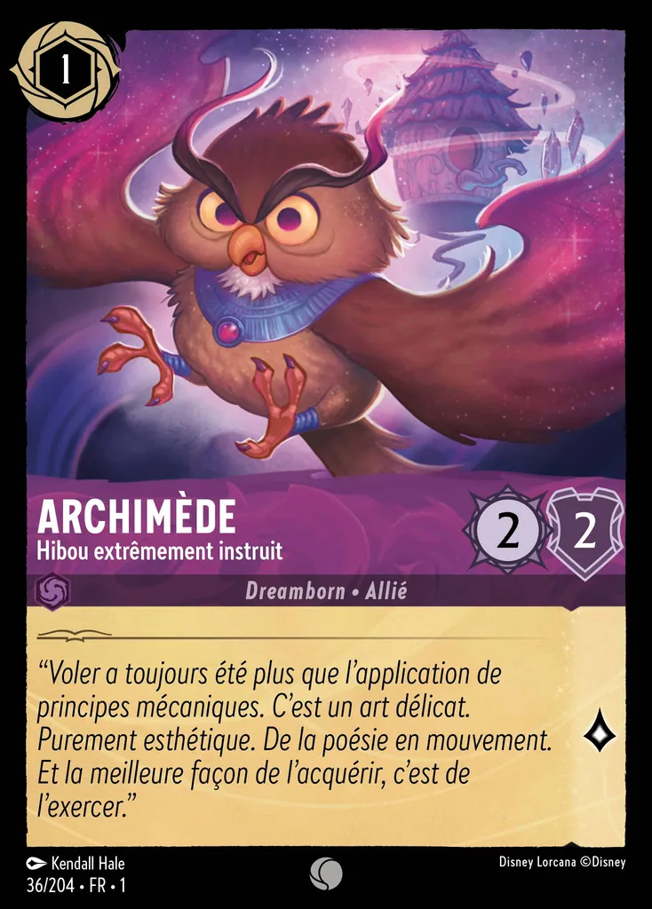 ARCHIMÈDE - Hibou extrêmement instruit