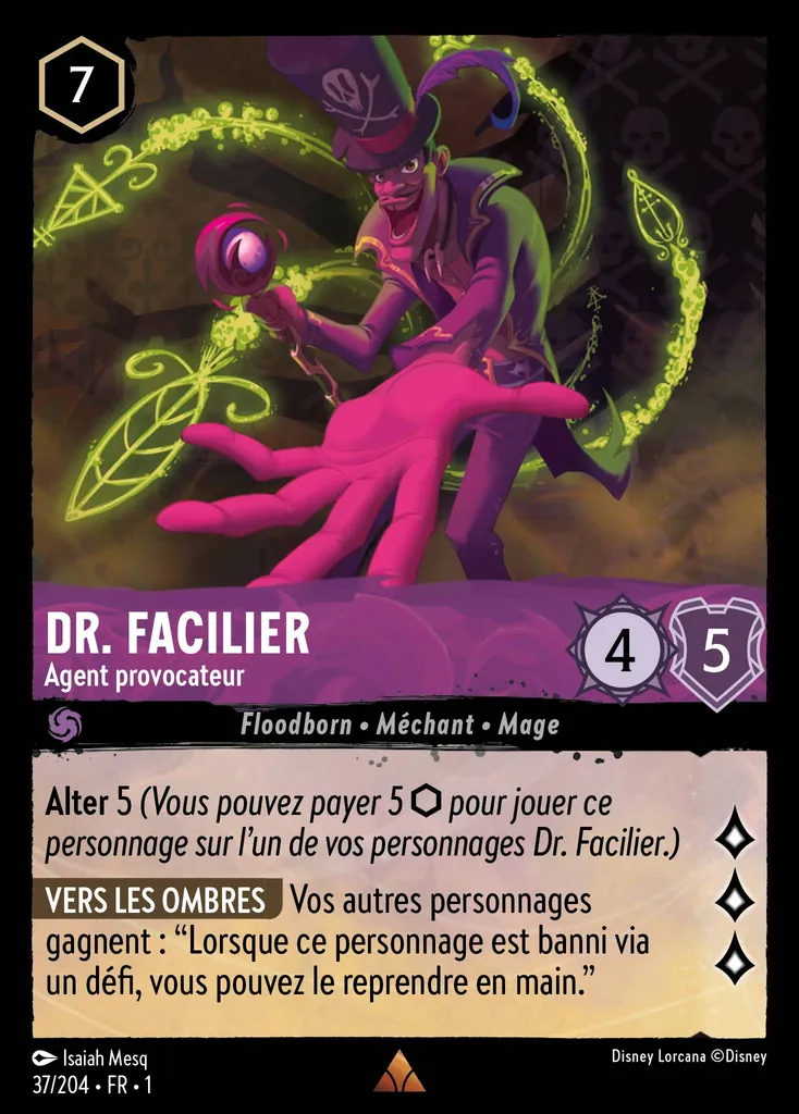 DR. FACILIER - Agent provocateur