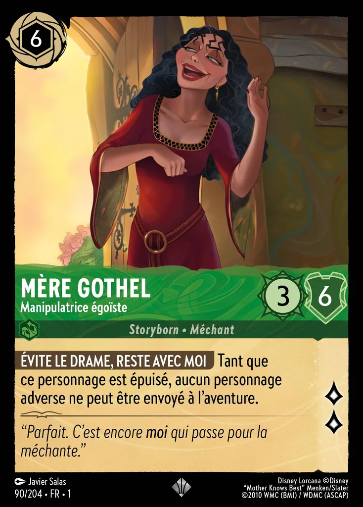 MÈRE GOTHEL - Manipulatrice égoïste