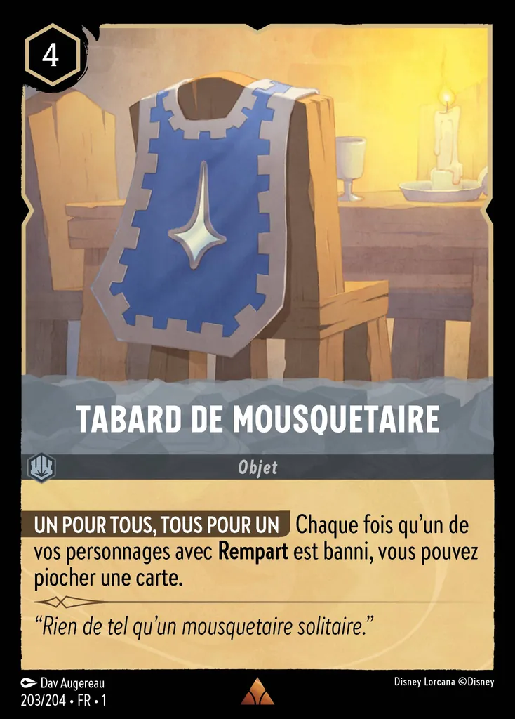 TABARD DE MOUSQUETAIRE - 