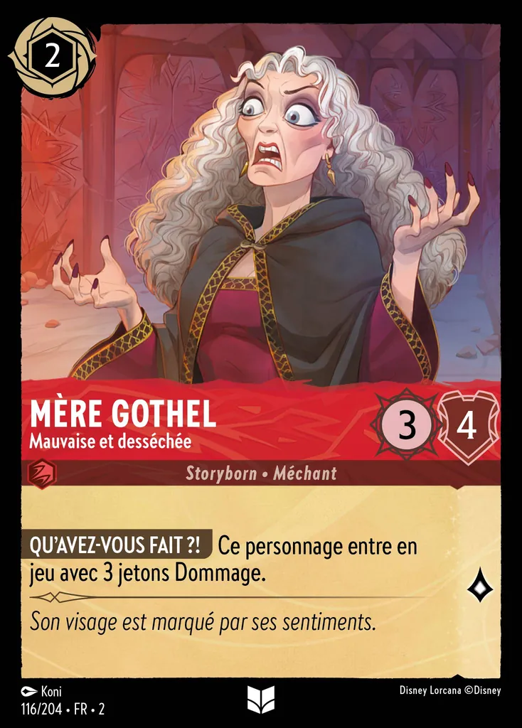 Mère Gothel - Mauvaise et desséchée