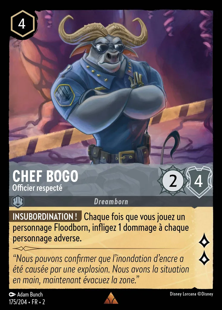Chef Bogo - Officier respecté
