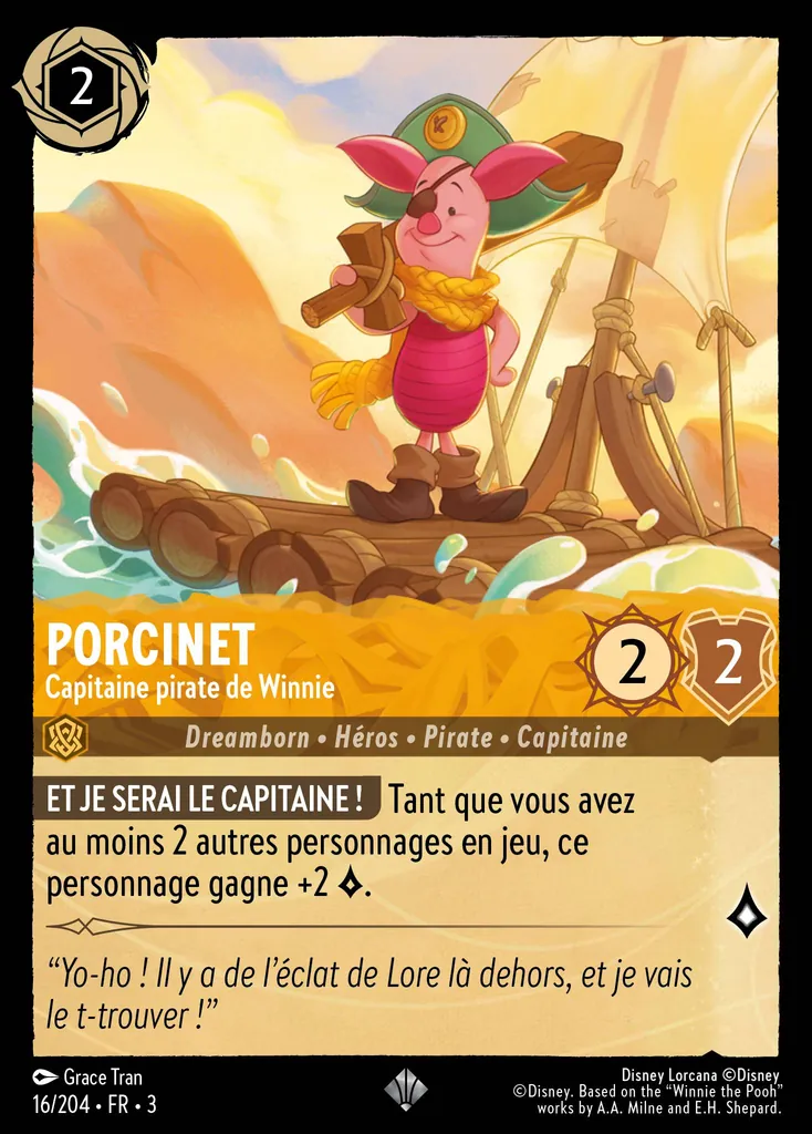 Porcinet - Capitaine pirate de Winnie