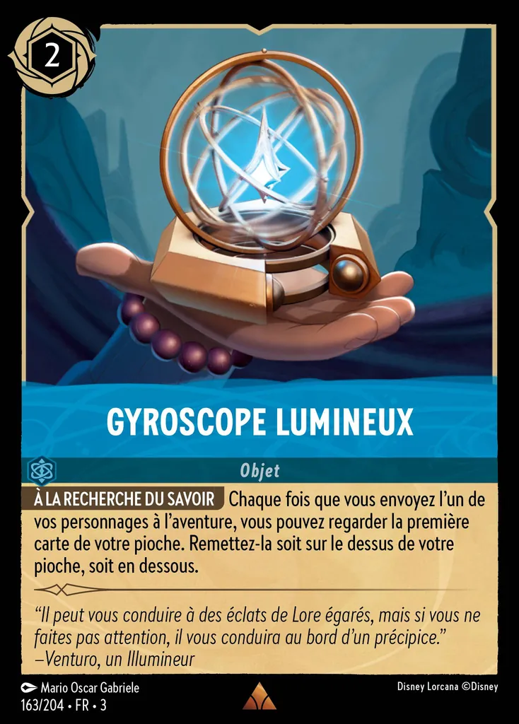 Gyroscope lumineux