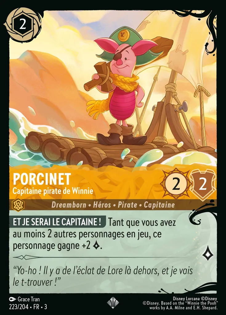 Porcinet - Capitaine pirate de Winnie