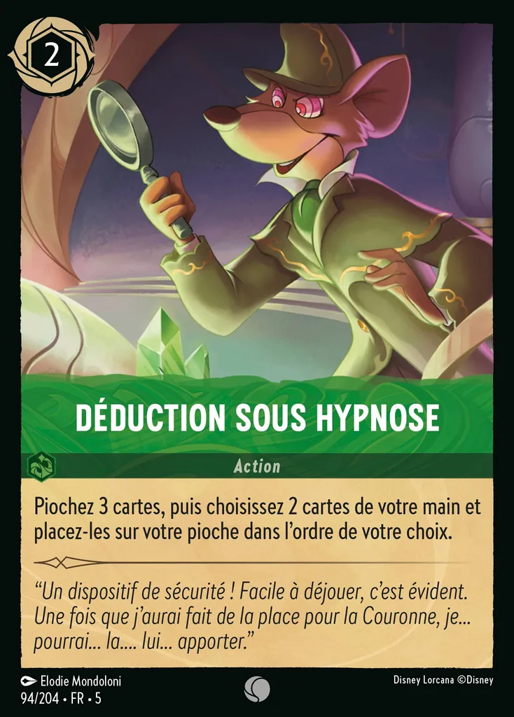 Déduction sous hypnose - 