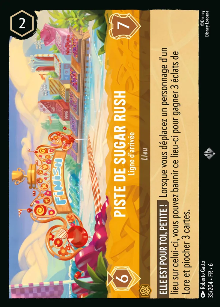 Piste de Sugar Rush - Ligne d’arrivée
