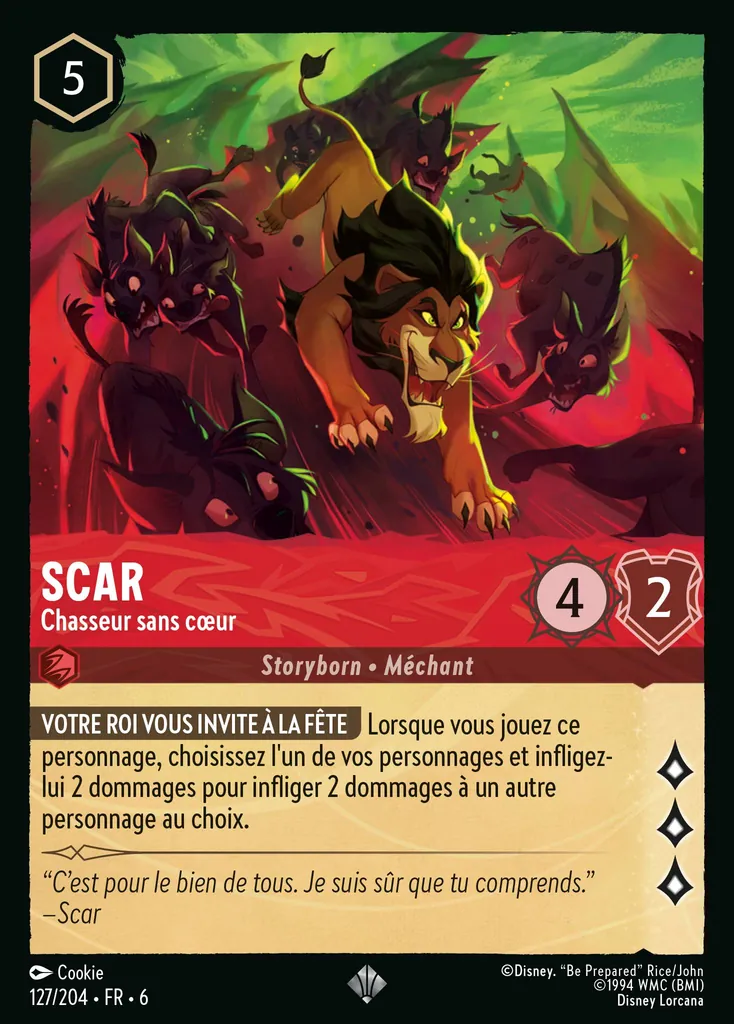 Scar - Chasseur sans cœur