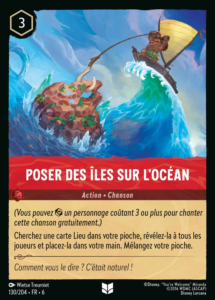 Poser des îles sur l'océan