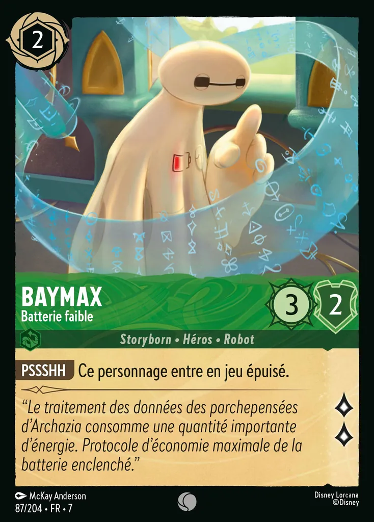 Baymax - Batterie faible