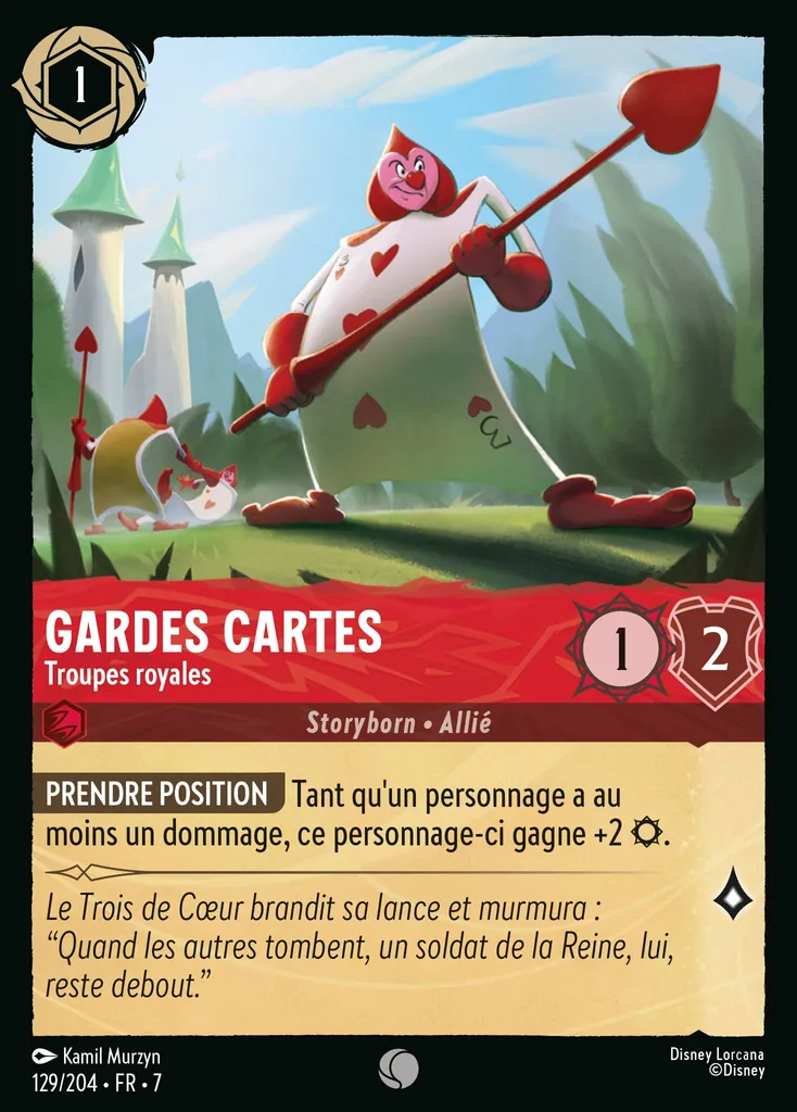 Gardes cartes - Troupes royales