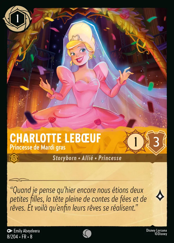 Charlotte Lebœuf - Princesse de Mardi gras