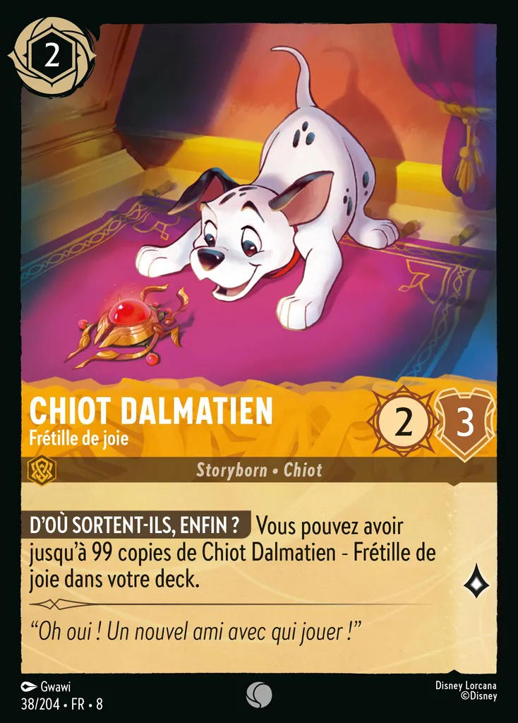 Chiot dalmatien - Frétille de joie