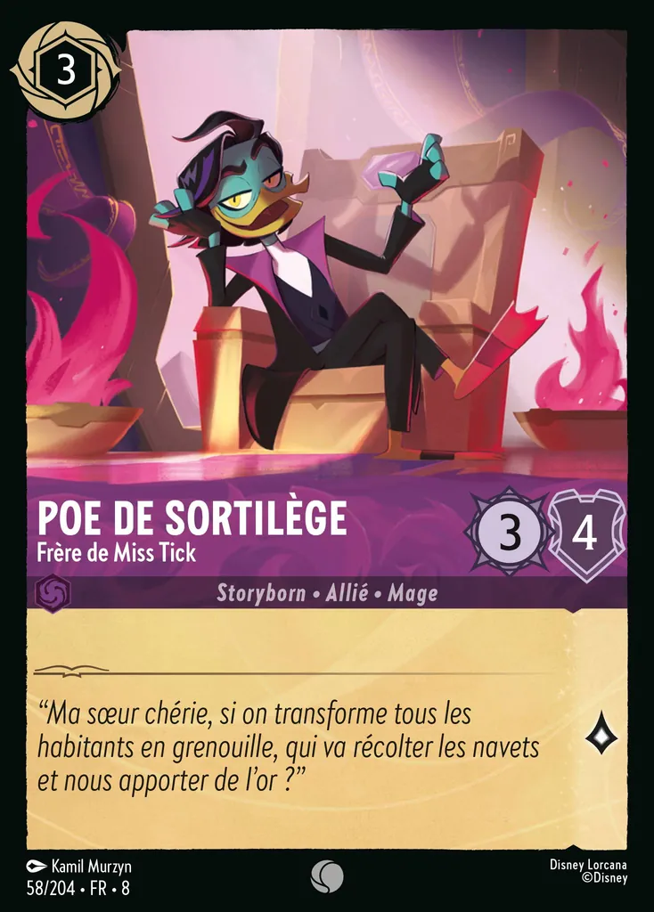 Poe De Sortilège - Frère de Miss Tick