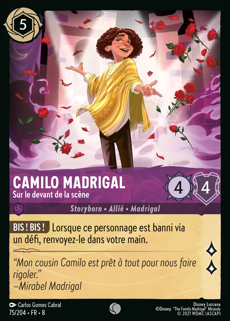 Camilo Madrigal - Sur le devant de la scène