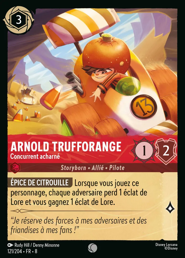 Arnold Trufforange - Concurrent acharné