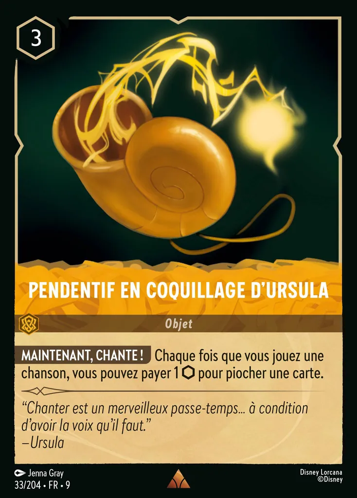 PENDENTIF EN COQUILLAGE D'URSULA