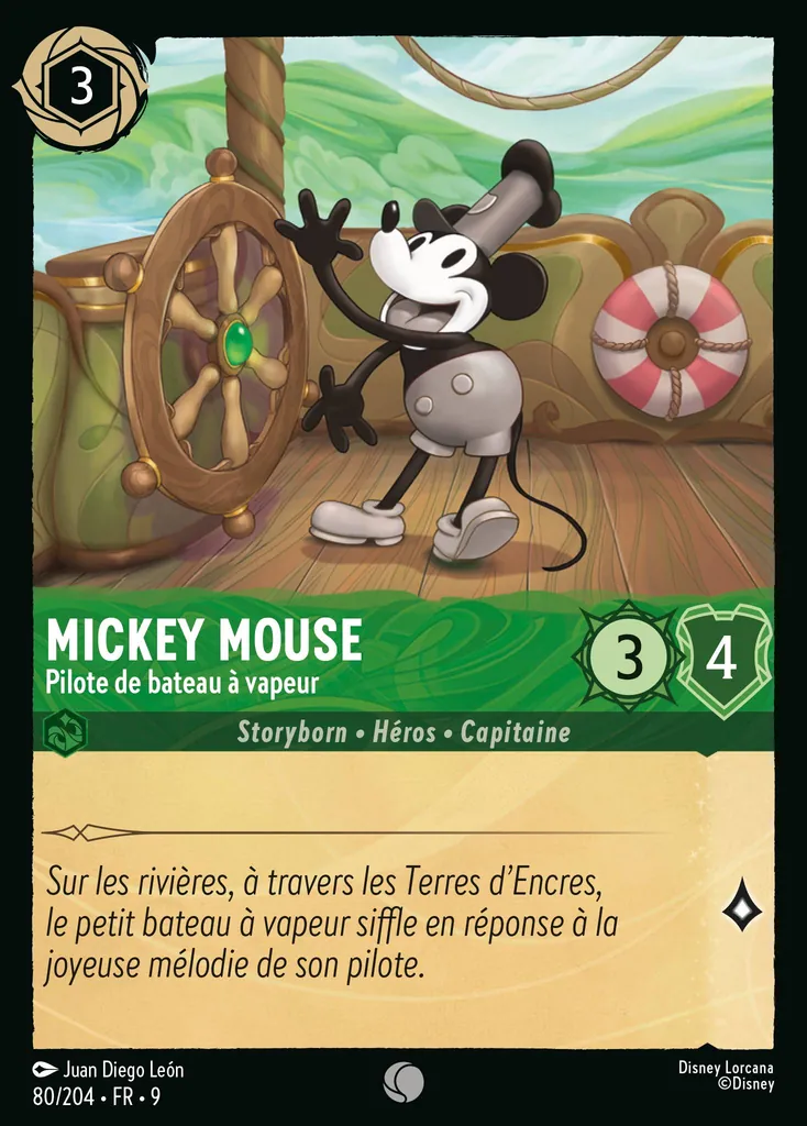 MICKEY MOUSE - Pilote de bateau à vapeur