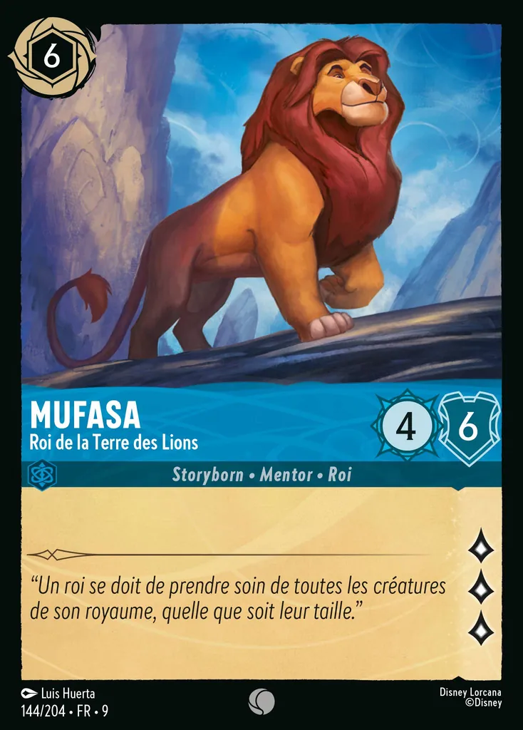 MUFASA - Roi de la Terre des Lions