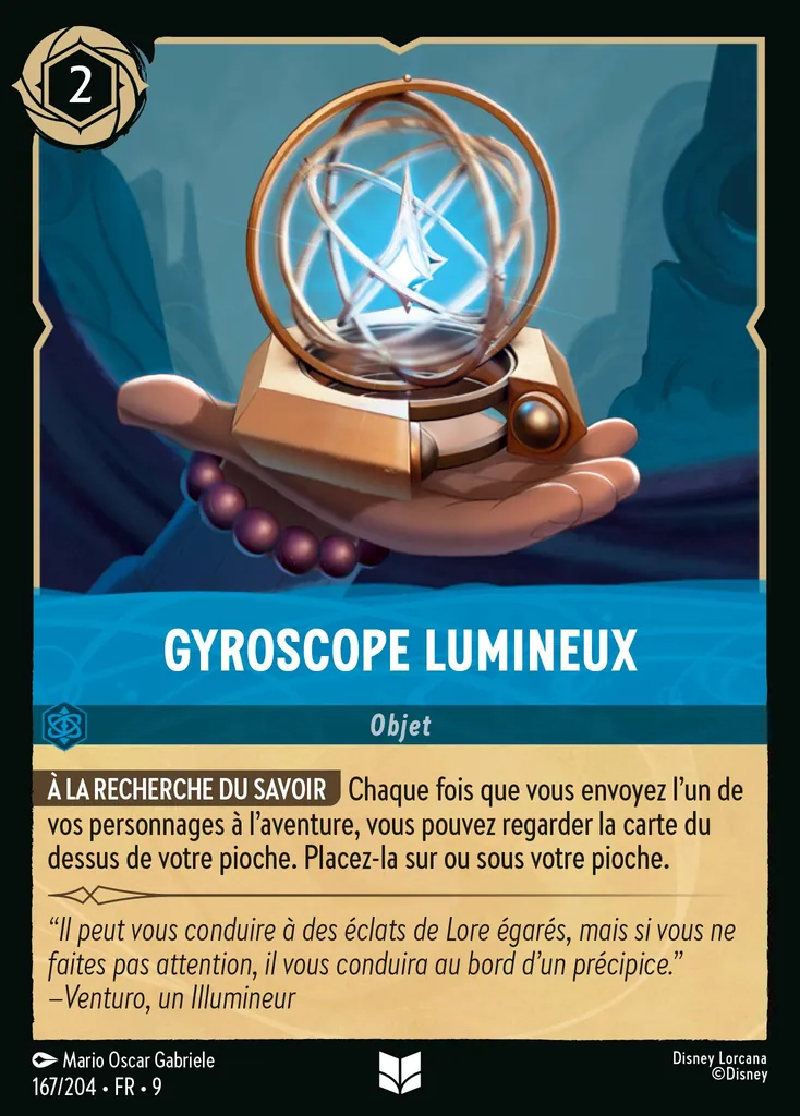 Gyroscope lumineux
