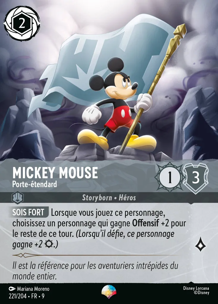 Mickey Mouse - Porte-étendard