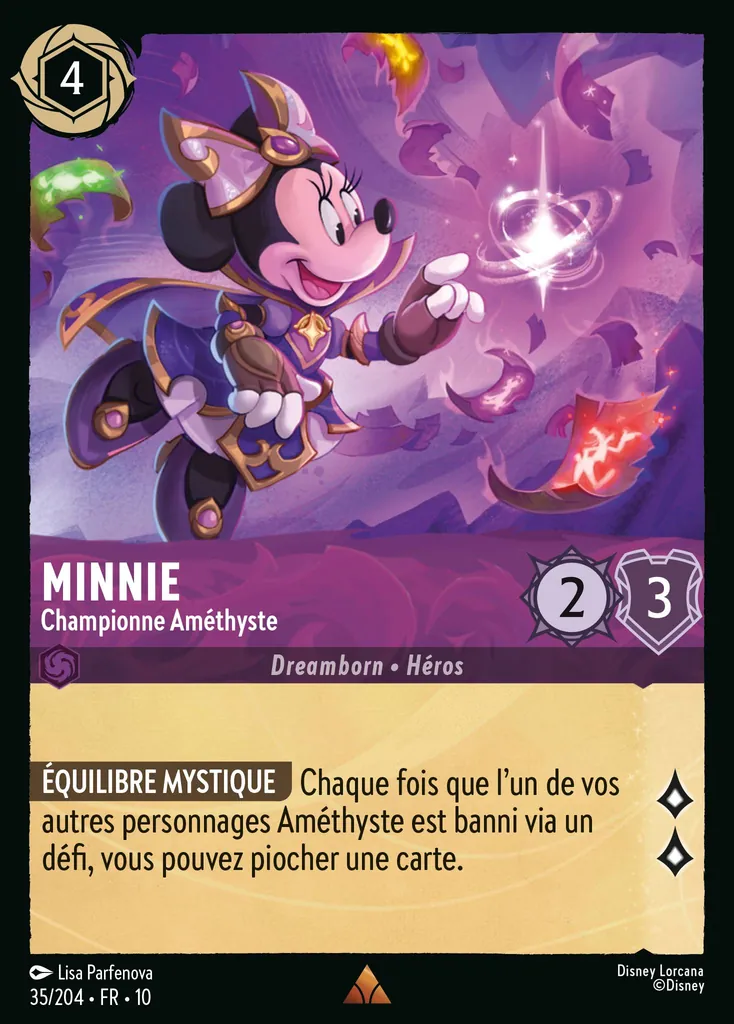 Minnie - Championne Améthyste