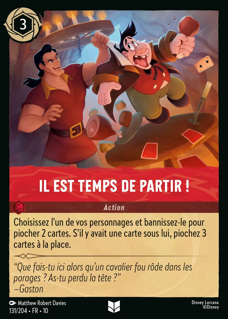 Il est temps de partir !