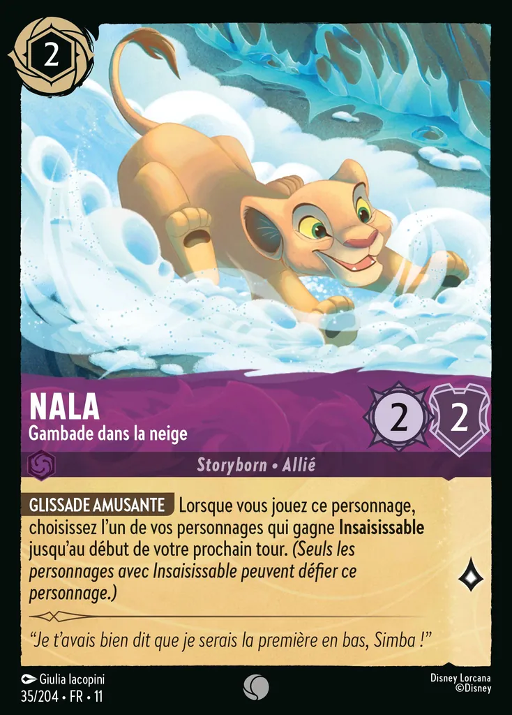Nala - Gambade dans la neige