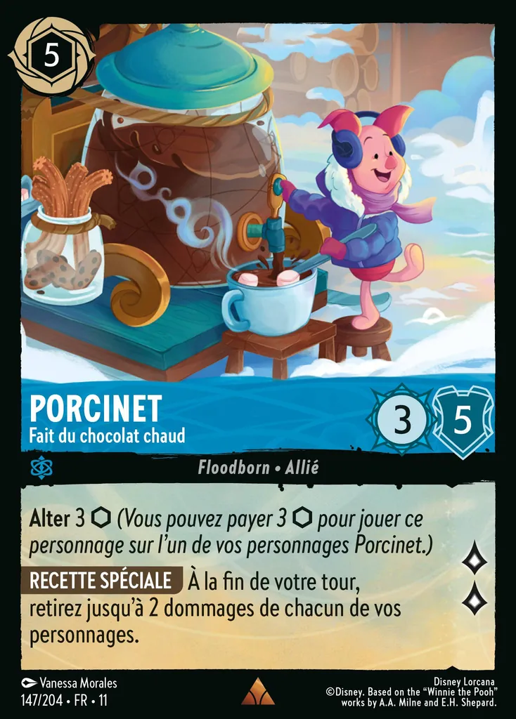 Porcinet - Fait du chocolat chaud